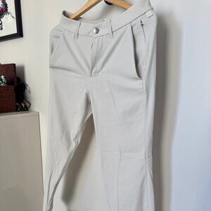 Lululemon Off-White Commission Pants - Size 29x28 (Hemmed)